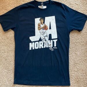 Next Level Apparel Dark Blue JA Morant Graphic Tee